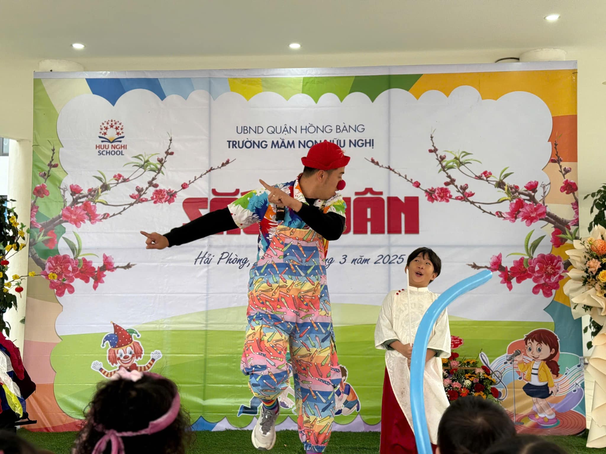 Sắc Xuân gõ cửa trường mầm non Hữu Nghị